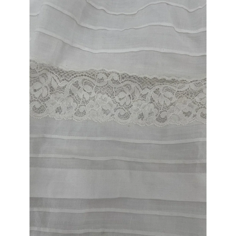 DOEN Skirt Chestnut Petal Wings Floral L White Good